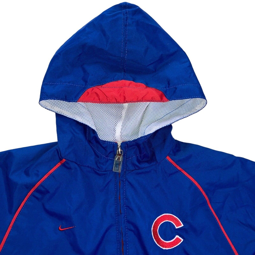 NIKE Chicago CUBS Windbreaker Jacket Hooded 12M 12 Months Genuine Merchandise - Picture 7 of 13